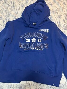 Fanatics Royal Blue Pullover Hoodie with Drawstring